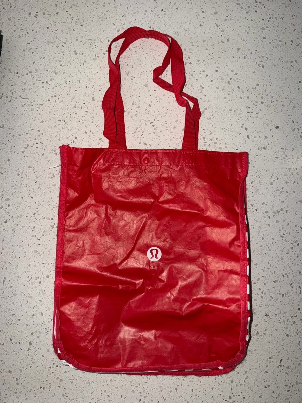 lululemon athletica Red Foldable Tote with Logo
